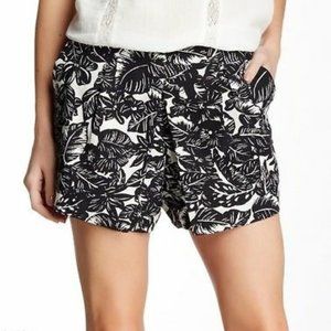 NWT Joie Silk and Linen Hawaiian Print Shorts